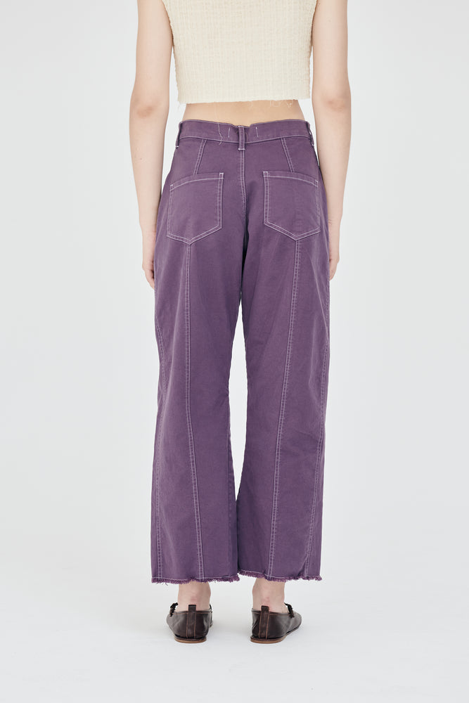 Reworked pants | plum purple