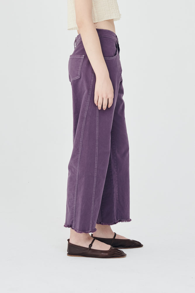 Reworked pants | plum purple