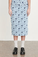 Schampi midi skirt | light blue