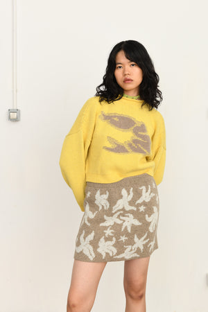 La gamba knit sweater | yellow
