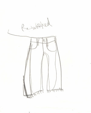 Reworked pants | black