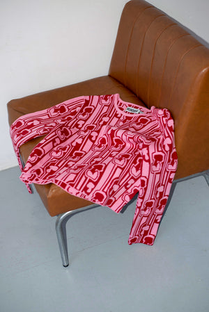 Jacquard-knitted 'champi' sweater | pink