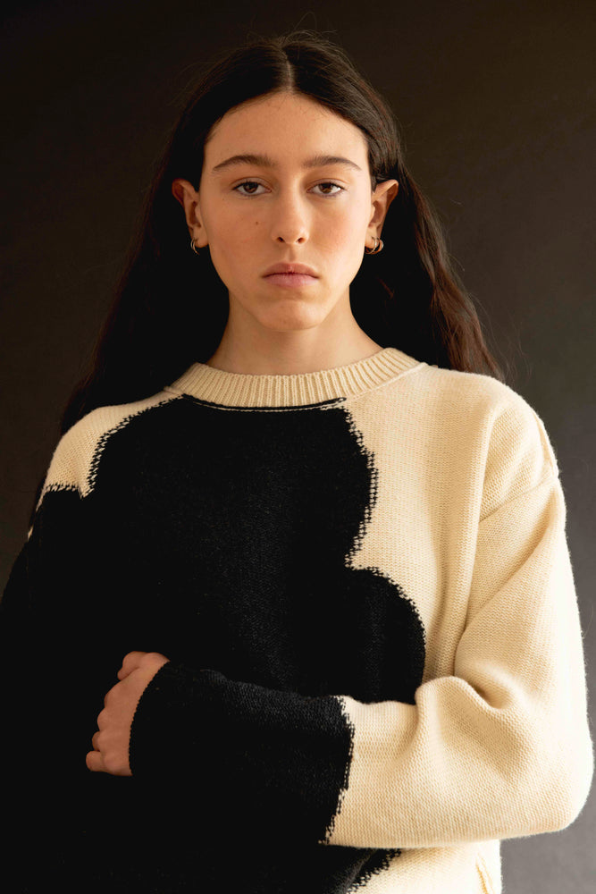 Intarsia-knit sweater