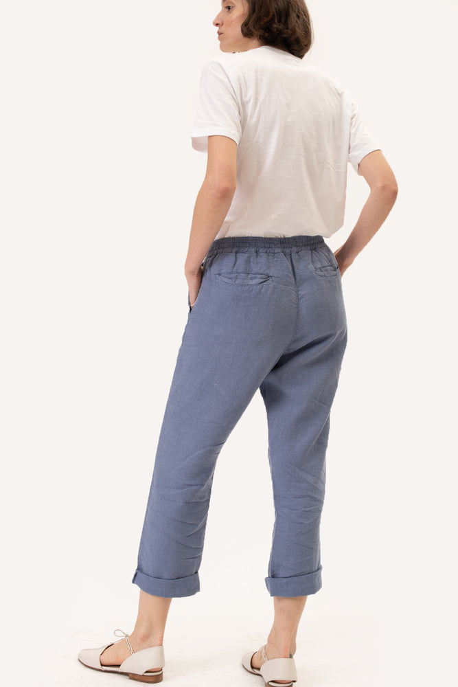 The Blue Linen Pants