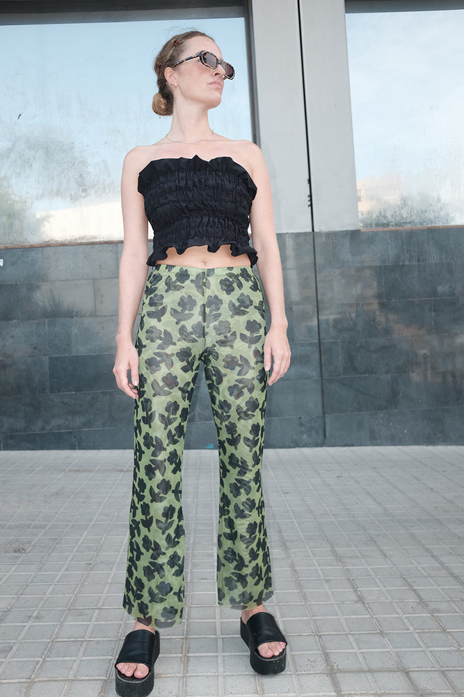 Tulle pants | green